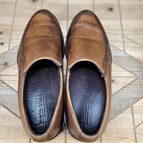 ECCO Mens Vitrus III Chestnut Slip On Loafers Driving Dress Shoes US 10 EUR 44 - Picture 8 of 11